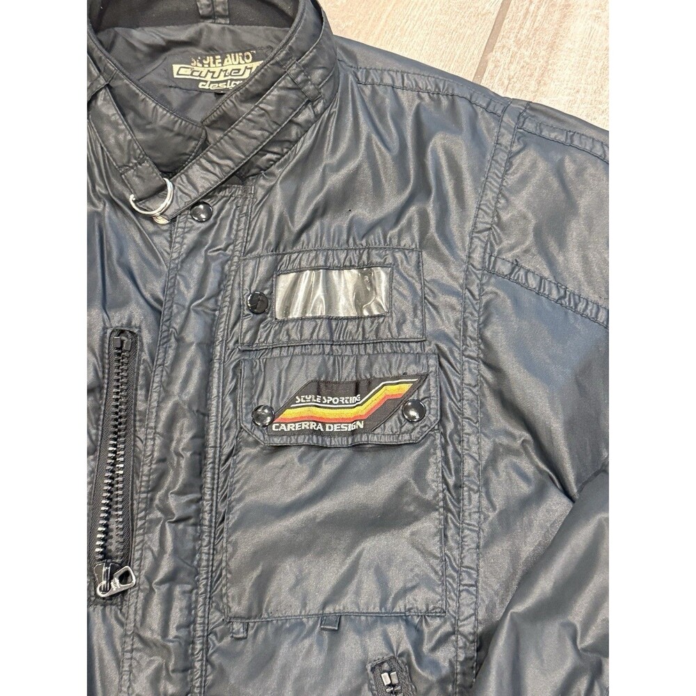 Authentic Vintage 1980s Style Auto Carrera Design Racing Jacket Adult Large - Picture 2 of 14